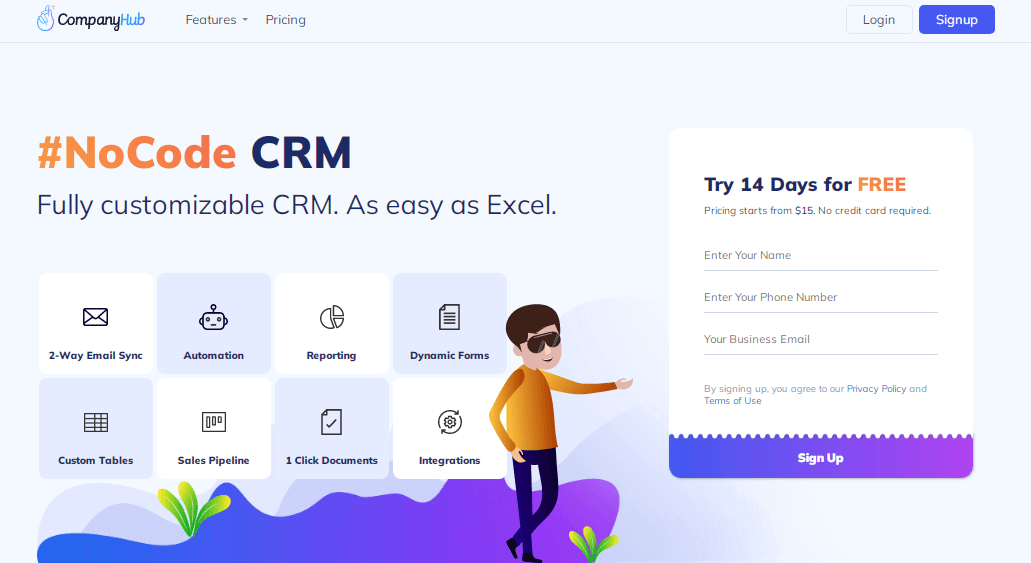 companyhub crm software