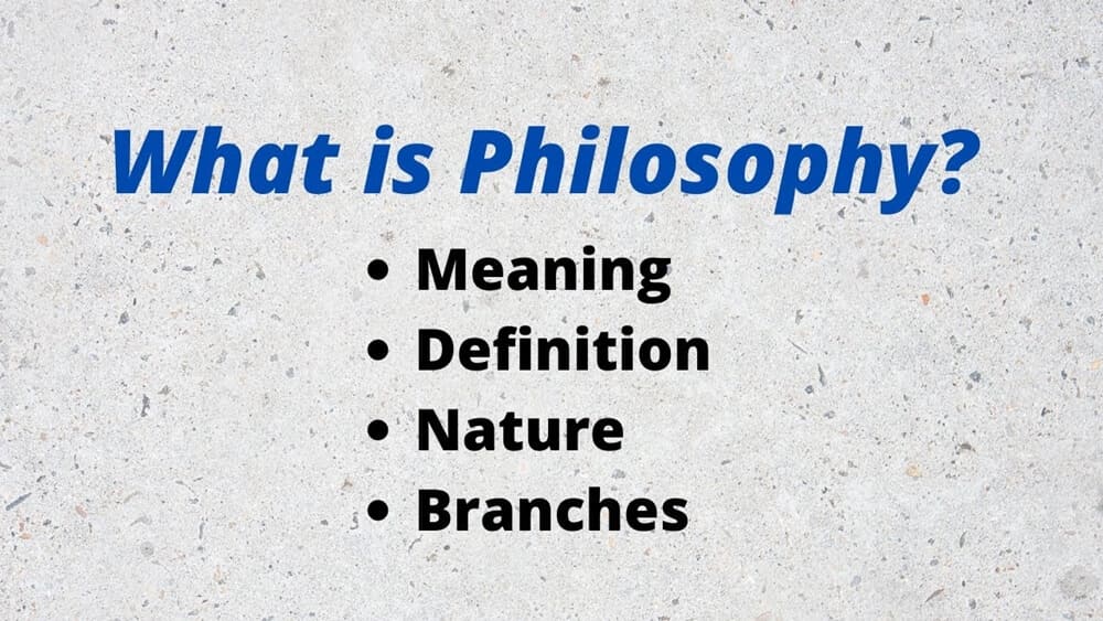 definition of philosophy